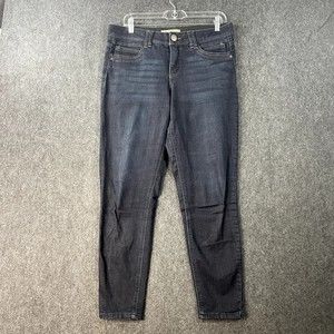 Democracy  Jeans Womens 10 Blue Dark Wash Ab Technology Skinny Mid Rise Slimming